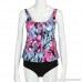 AMOFINY Women's Fashion Bikini Swimsuit Plus Size Printed Tankini Swimwear Swimsuits Bathing Suit Purple B07NGHXQZ7